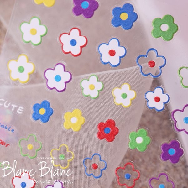 리틀 꽃 머리핀 스티커 [S306],블랑블랑