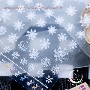 [자체제작] 12월 눈꽃축제 스티커 [S360],블랑블랑